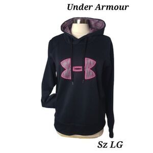 Under Armour Women's ColdGear Storm Hoodie Large Black & Pink NWOT